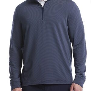 Ben Hogan Performance 1/4 Zip Golf Sweater Men 3XL NWT Blue Stripe Pullover New